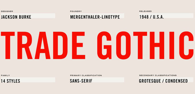 trade-gothic Bodoni font pairing examples that look great