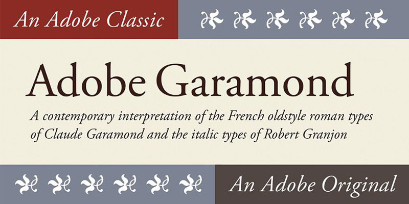 Adobe-Garamond-Font-Family Fonts similar to Garamond. The alternative typefaces