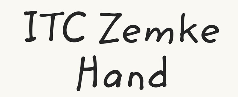 ITC-Zemke-Hand 18 Fonts Similar To Comic Sans You Can Use In Fun Projects