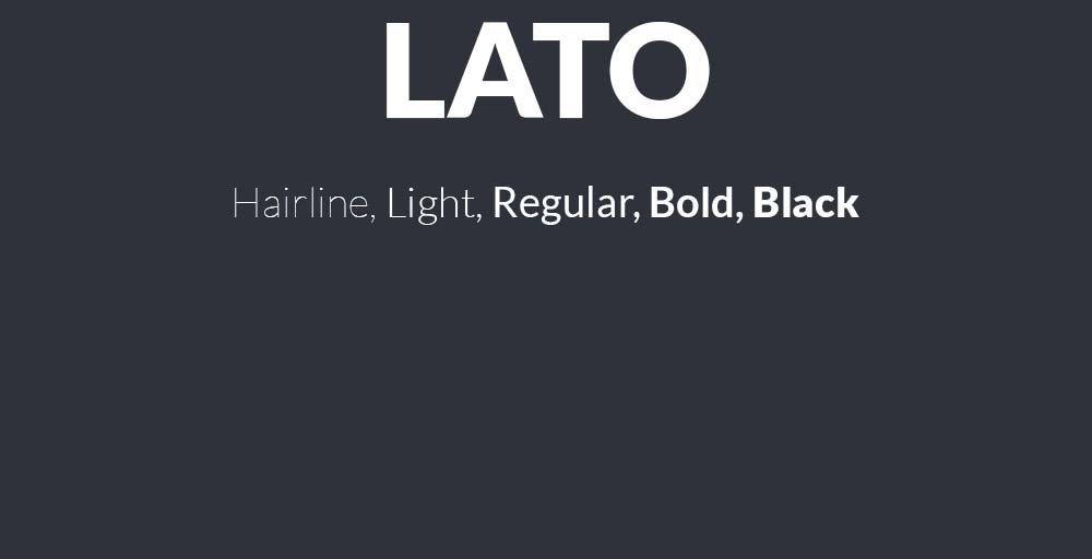 Fonts similar to Lato to in your awesome designs
