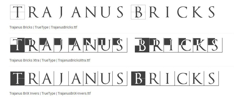 Trajanus-Bricks-Font-For-huge-designs 15 Fonts Similar To Trajan That You Can Use In Your Designs