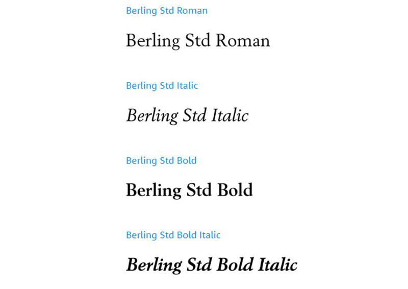 berling-font Fonts similar to Garamond. The alternative typefaces