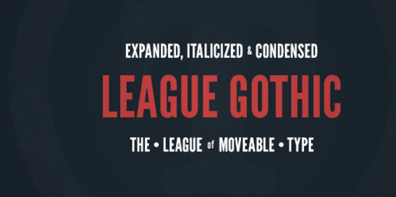 league-gothic 21 Fonts Similar To Futura (Alternatives To Use In Your Designs)