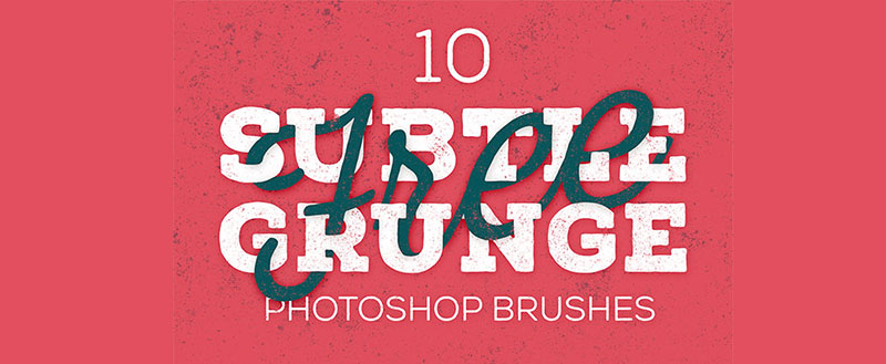 10-Free-Subtle-Grunge-Texture-Brushes-for-Adobe-Photoshop Awesome distressed Photoshop brushes you must have