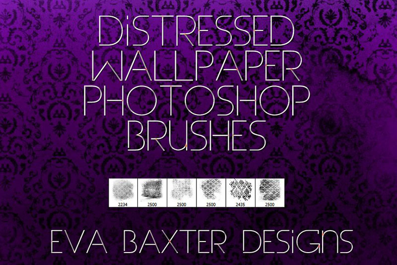Distressed-Wallpaper-Brushes Awesome distressed Photoshop brushes you must have