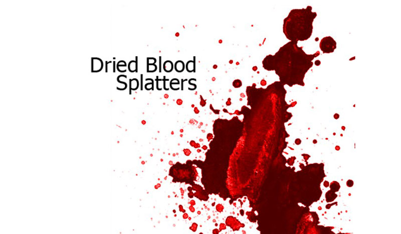 Dried-Blood-Splatters-Photoshop-Brushes Cool Photoshop splatter brushes to use in your designs