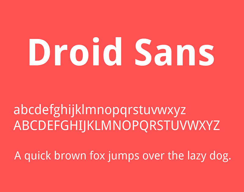 Droid-Sans-font Fonts similar to Calibri to download right now for your work