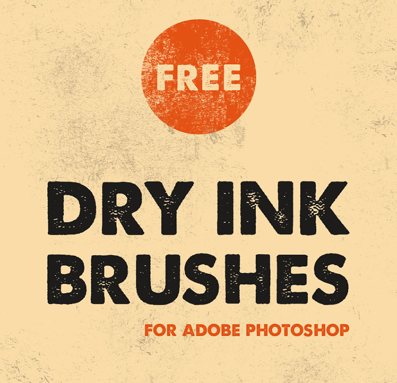 Free-Dry-Ink-Brushes-For-Adobe-Photoshop-Vintage-Style Awesome Photoshop ink brushes you should start using