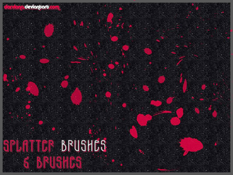Free-Splatter-Photoshop-Brushes Cool Photoshop splatter brushes to use in your designs