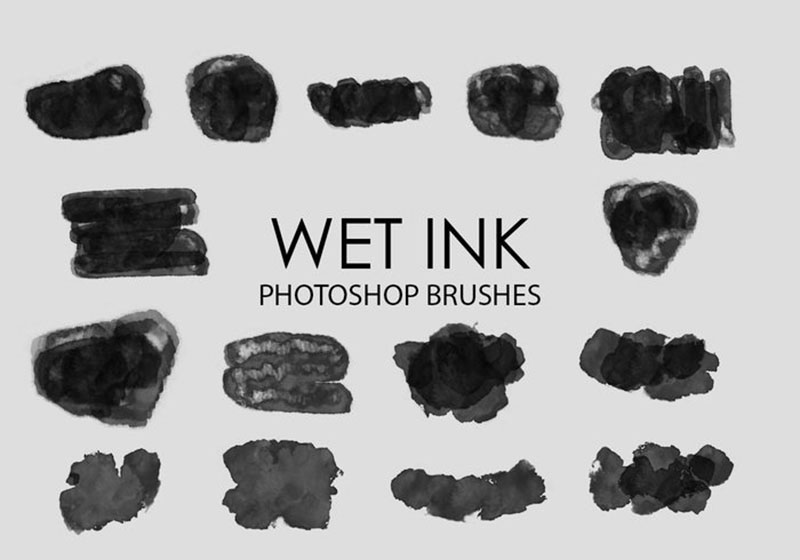 Free-Wet-Ink-Photoshop-Brushes-3-Leaves-a-wet-footprint Awesome Photoshop ink brushes you should start using