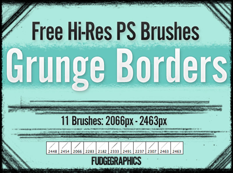 Grunge-Borders-PS-Brush-Set 20 Awesome Distressed Photoshop Brushes You Must Have