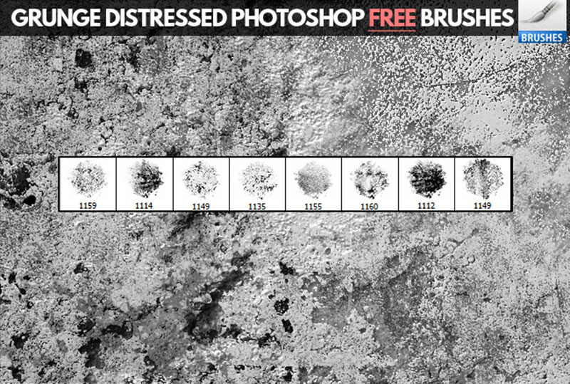 Grunge-Distressed-Photoshop-Brushes Awesome distressed Photoshop brushes you must have