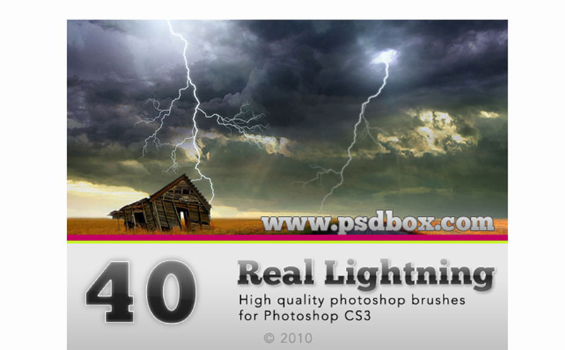 Lightning-Bolt-Photoshop-Brushes Lightning Photoshop brushes that you could use in your projects