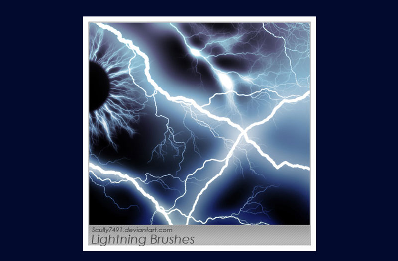 Lightning-Brushes-Photoshop Lightning Photoshop brushes that you could use in your projects