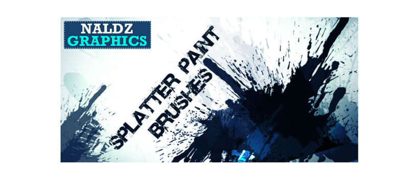 Splatter-Paint-Photoshop-Brushes Cool Photoshop splatter brushes to use in your designs