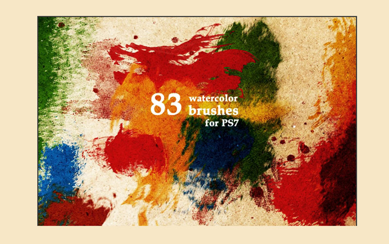 Watercolor-Reloaded Cool Photoshop splatter brushes to use in your designs
