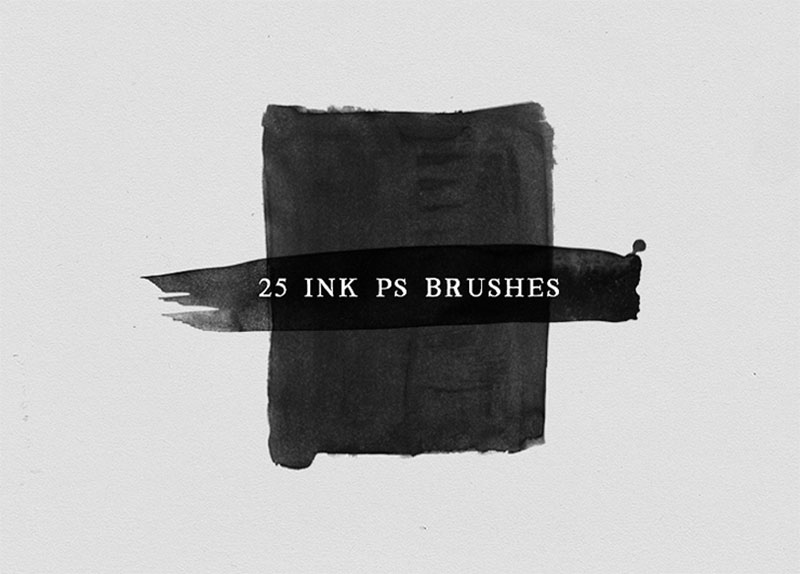 Watercolor-and-Ink-Brush-Photoshop Awesome Photoshop ink brushes you should start using