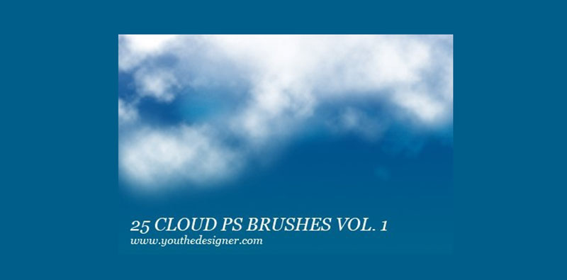 Free-Cloud-Photoshop-Brushes-Vol.-1-The-ideal-complement 26 Photoshop Cloud Brushes That You Must Have In Your Toolbox