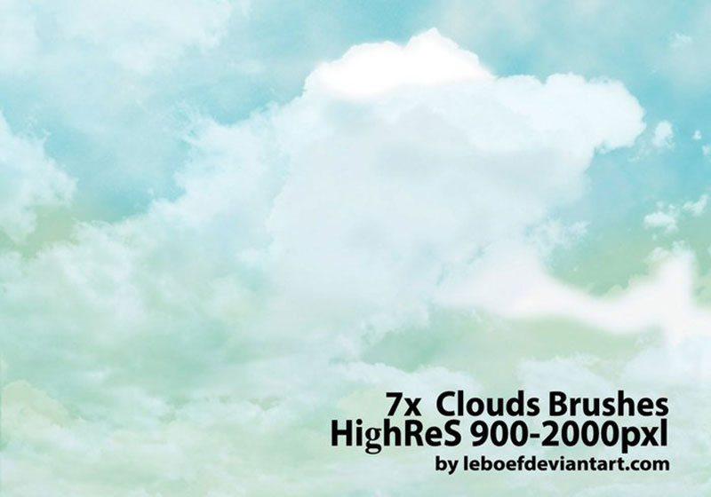 HighRes-Cloud-Brushes-Keep-the-design-simple 26 Photoshop Cloud Brushes That You Must Have In Your Toolbox