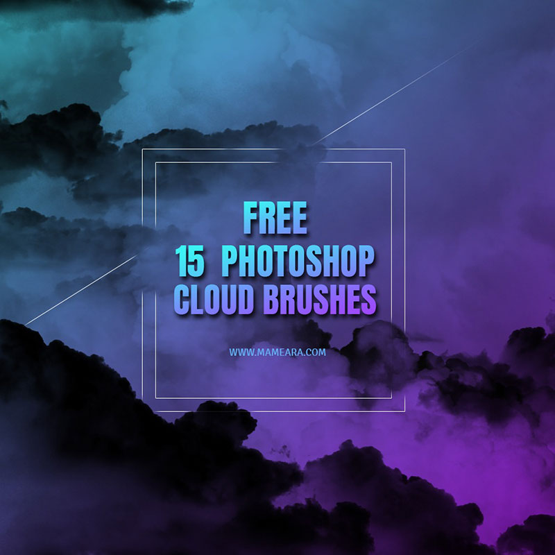 Mameara-15-High-Resolution-Photoshop-Cloud-Brushes-For-Professionals-and-Beginners 26 Photoshop Cloud Brushes That You Must Have In Your Toolbox