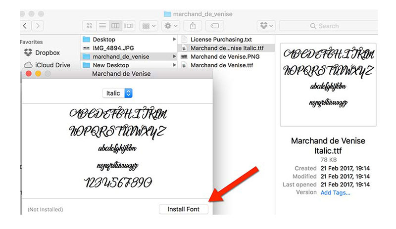 adding fonts to font book mac