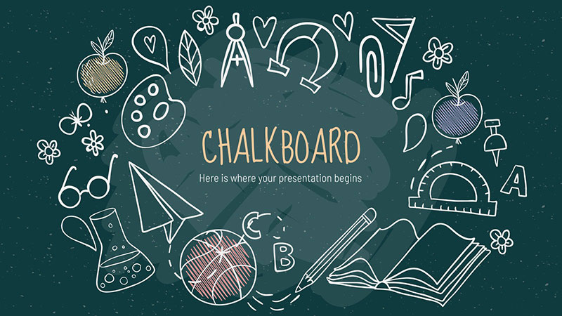 Chalkboard-Background-Presentation-A-classroom-classic The best Google Slides templates for teachers - 35 Examples