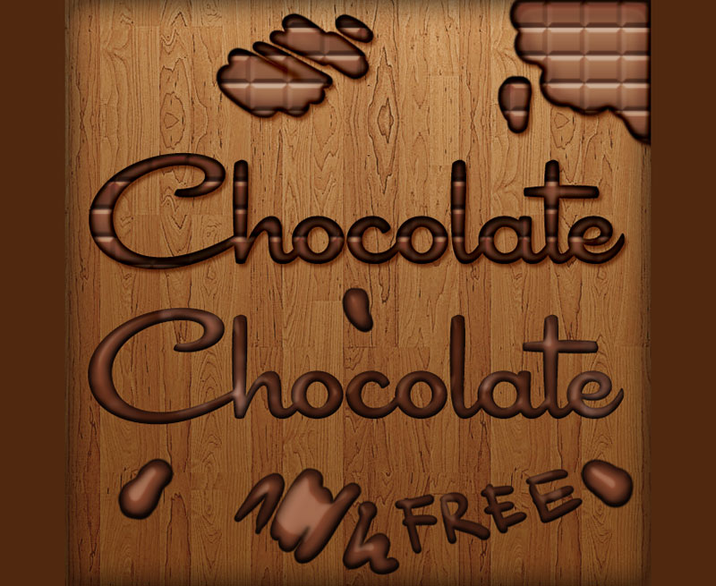 Free-chocolate-psd-style-Sweet-and-sour-touch The best free Photoshop styles you need as a designer 