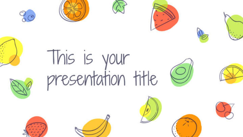 Free-playful-template-Ideal-to-talk-about-food The best Google Slides templates for teachers - 35 Examples