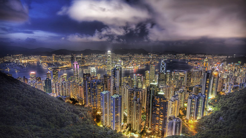 Hong-Kong-at-night-HDTV-1080p-A-dazzling-future 1080p wallpaper examples for your desktop background