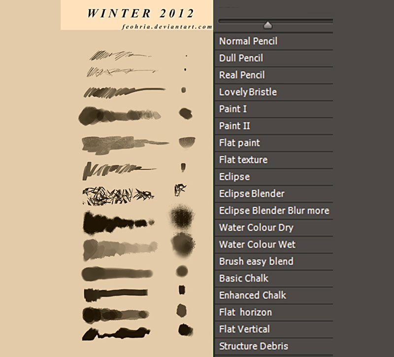 Pearlpencil-Winter-Brushes-So-you-have-complete-control The best Photoshop drawing brushes that you can download