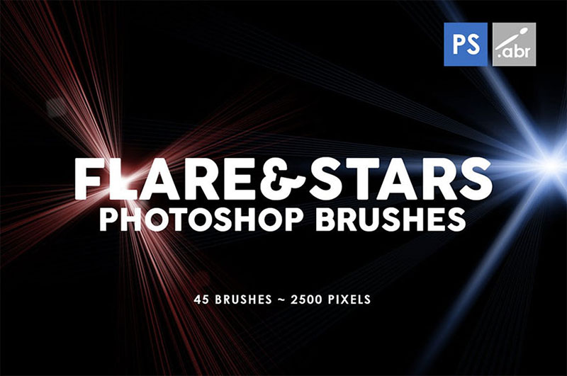 flare Photoshop star brushes that will make your designs better