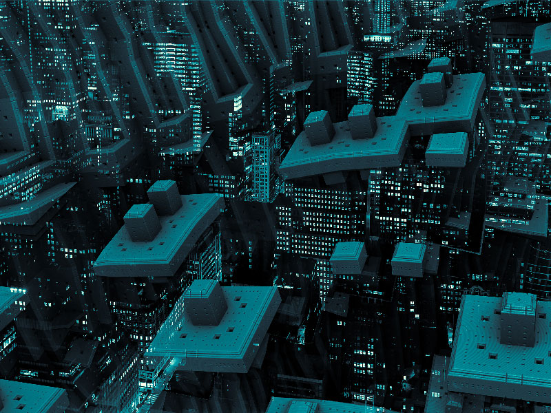 1Sci-Fi-Futuristic-City-Background-An-electronic-panorama Cyberpunk wallpaper examples for your futuristic desktop