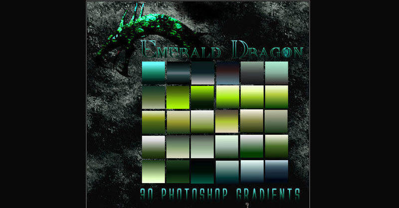 Emerald-Dragon-Ps-Gradients 31 Free Photoshop Gradients To Use In Your Designs