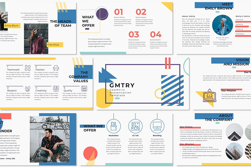 GMTRY-–-Geometric-Templates The best professional PowerPoint templates collection