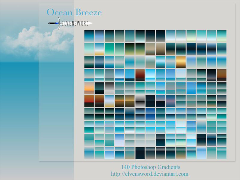 Ocean-Themed-Photoshop-Gradients 31 Free Photoshop Gradients To Use In Your Designs