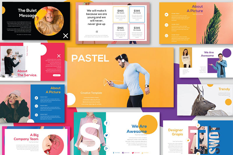 Pastel-A-Free-PowerPoint-Template The best professional PowerPoint templates collection
