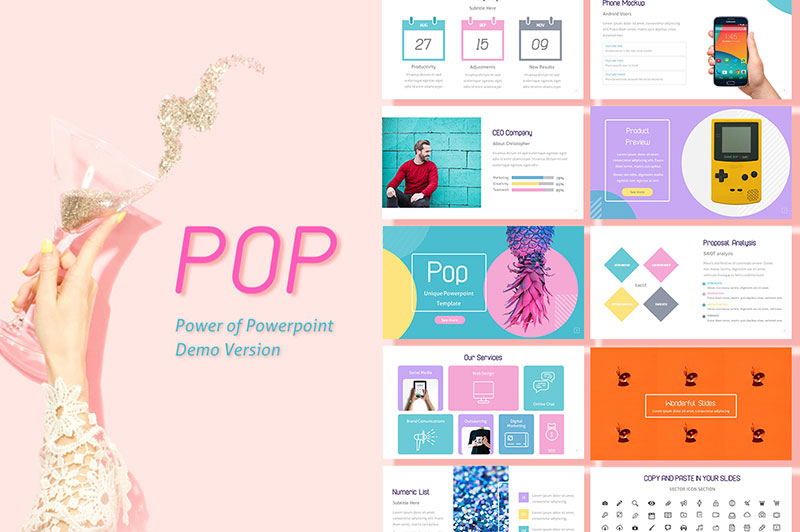 Pop-–-Free-Template The Best 41 Professional PowerPoint Templates