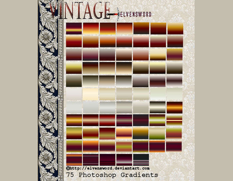 Vintage-Ps-Gradients 31 Free Photoshop Gradients To Use In Your Designs
