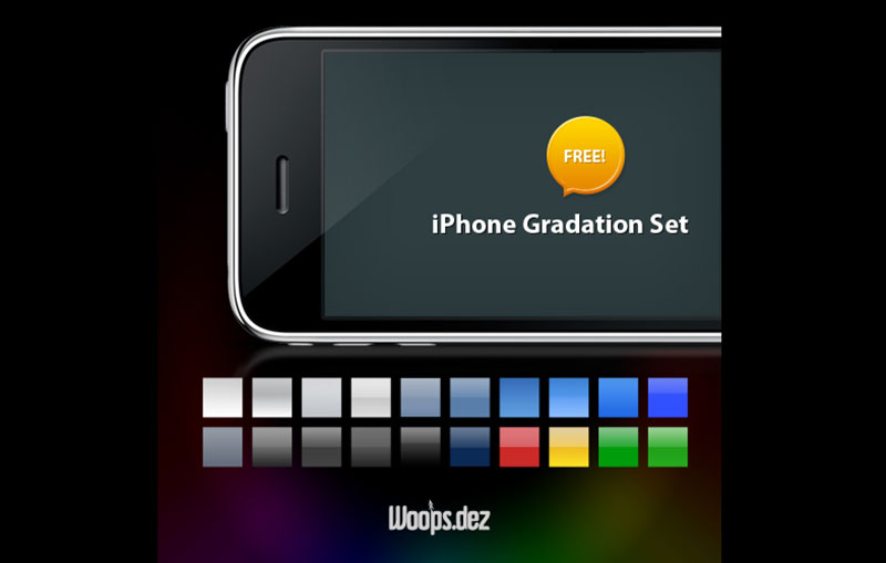 iPhone-Gradients Free Photoshop gradients to use in your design projects