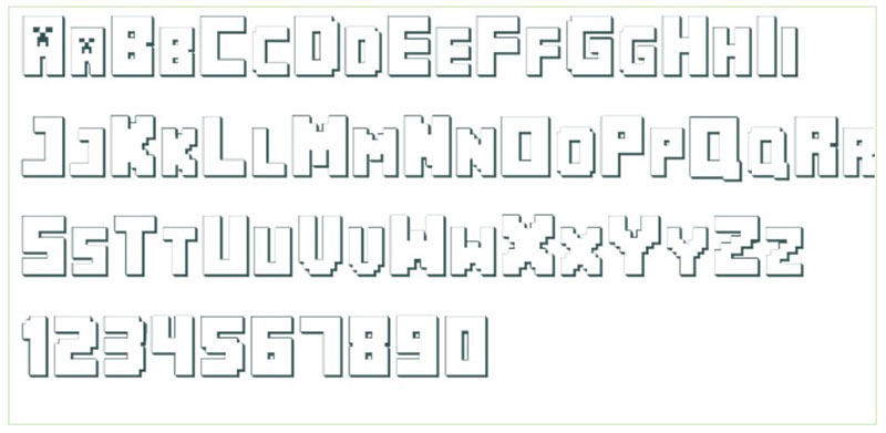 minecraft-pe What font does Minecraft use? (Answered)