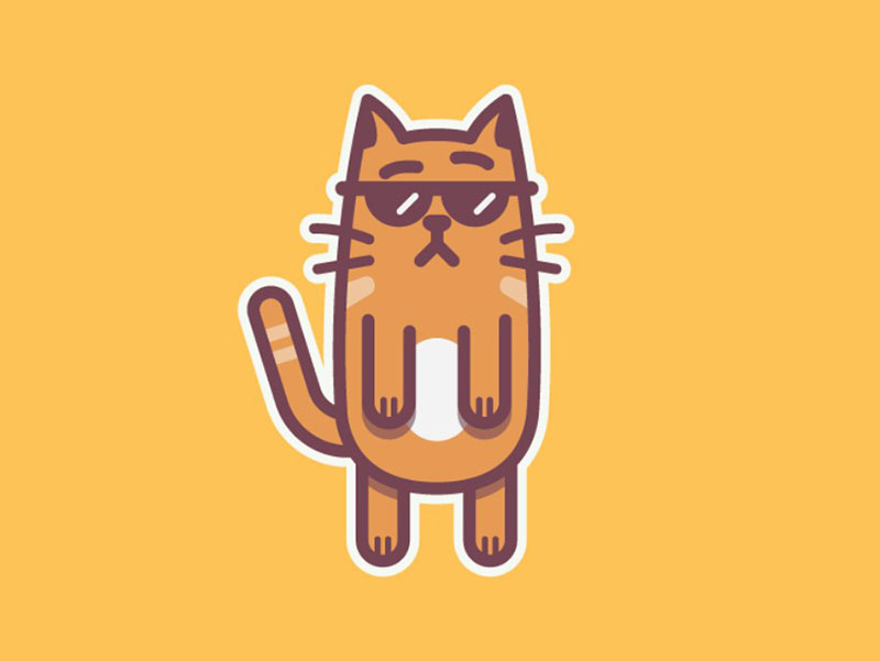 Charming Beautiful cat illustration examples to check out