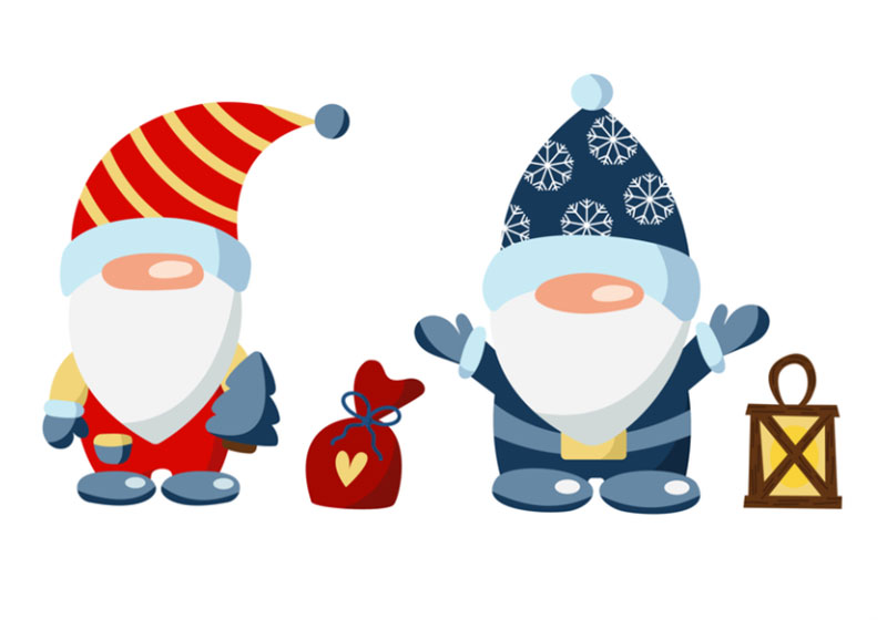 Christmas-gnomes Christmas illustration examples that look amazing