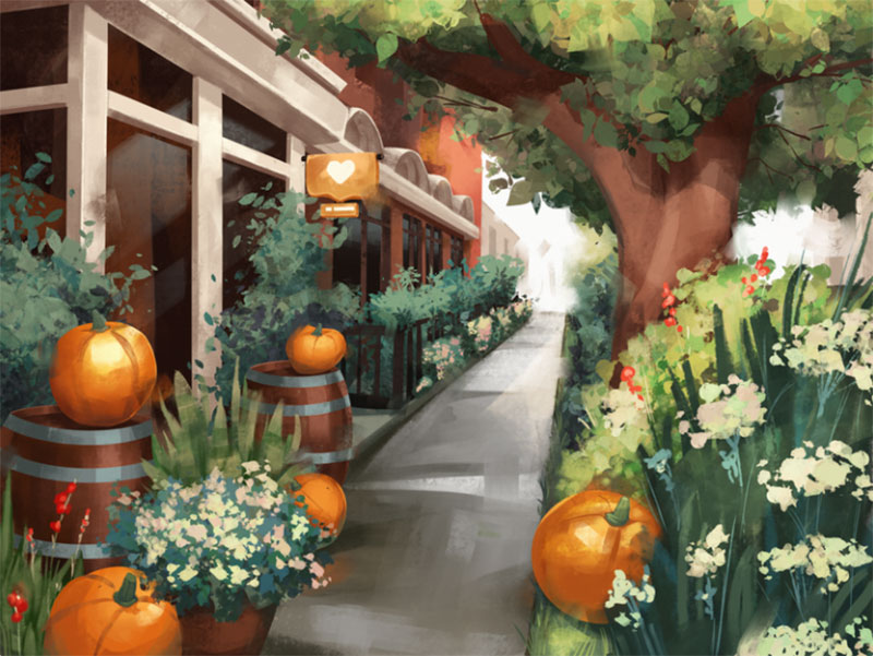 Cozy-October-Illustration Beautiful autumn illustration examples for the season