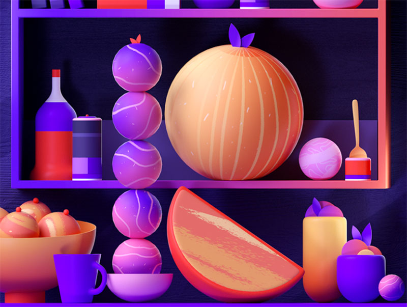 Fruity-Kitchen Amazing 3D illustrations that are awe-inspiring