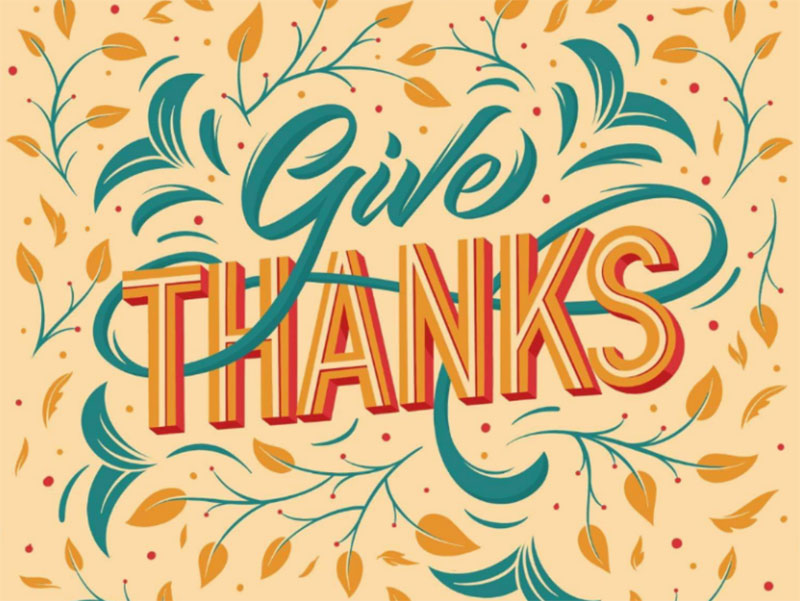 Give-thanks Thanksgiving illustration examples that are great