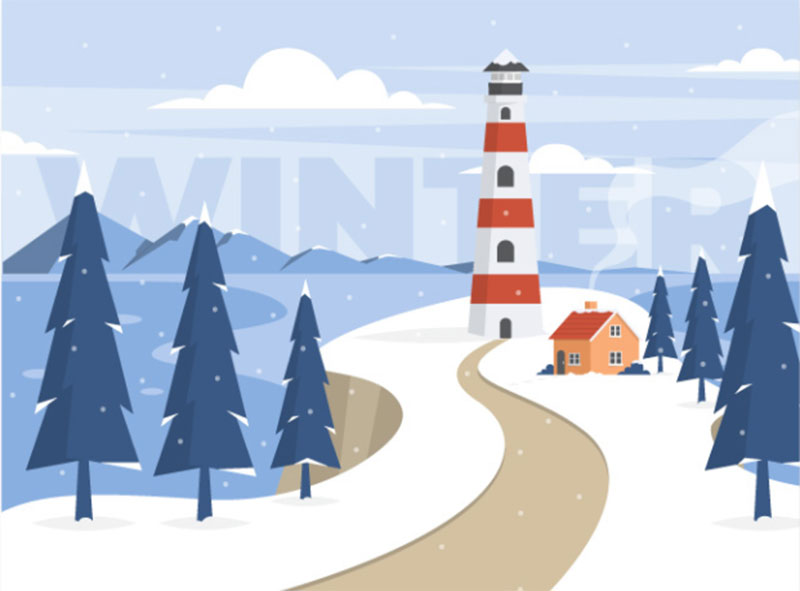Hello-Winter Beautifully designed winter illustration examples for you
