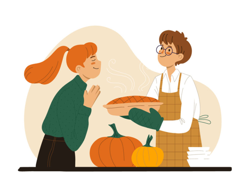 Mmmmmm Thanksgiving illustration examples that are great