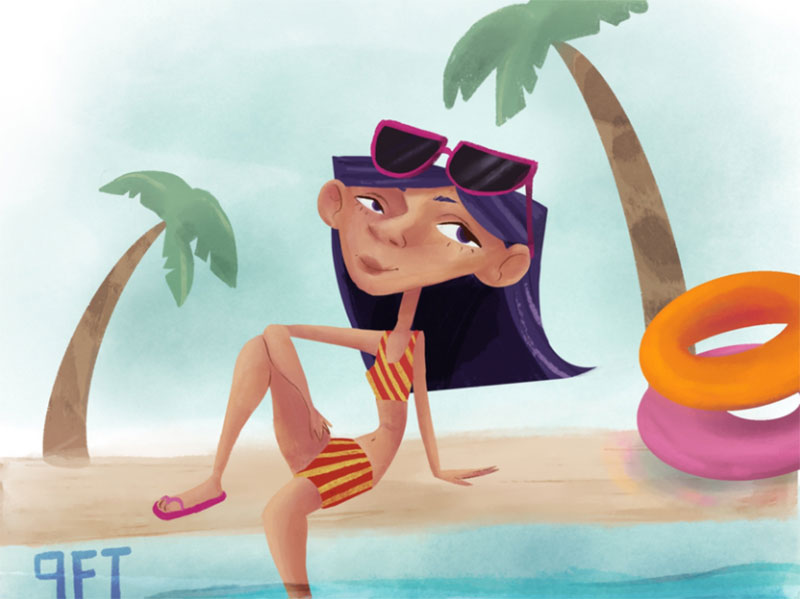 Summer-Vibes Lovely summer illustration examples to check out