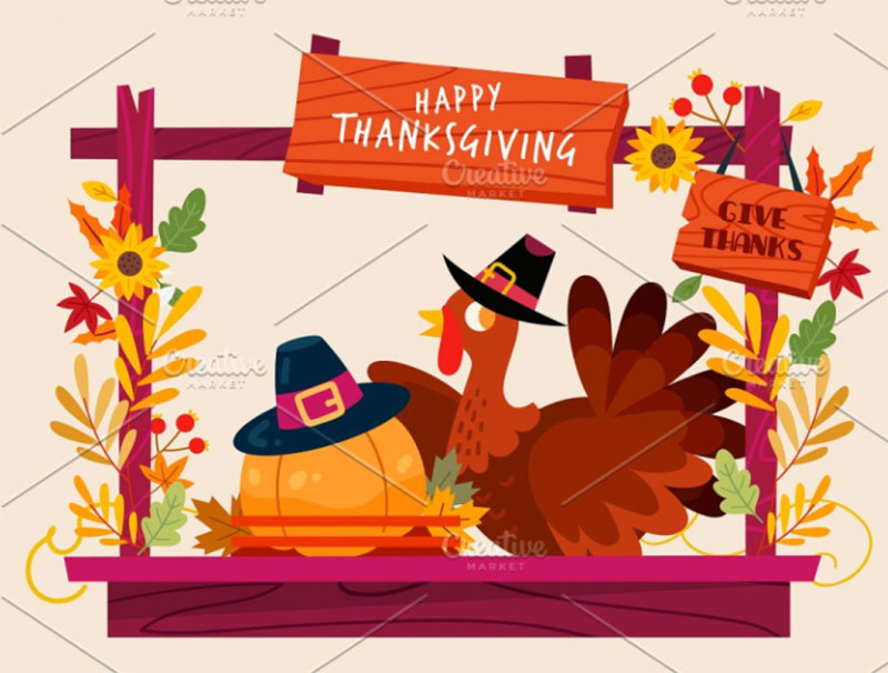 Thanksgiving-Booth Thanksgiving illustration examples that are great
