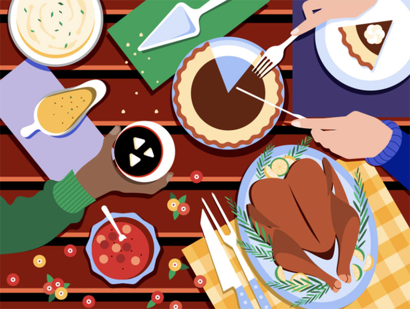 Thanksgiving-celebration Thanksgiving illustration examples that are great